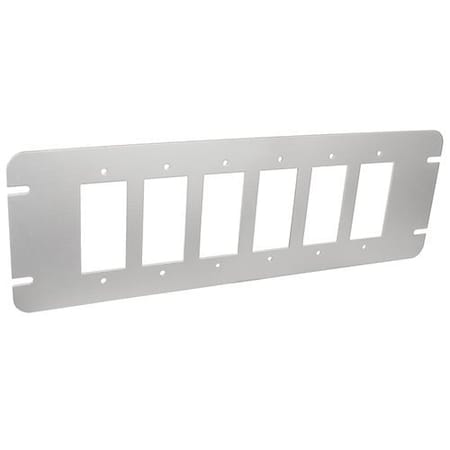 Southwire Box Cover, Junction Box Box Type, 6 Gang, Galvanized Steel, GFCI, Flat Cover Type GBGFI-6